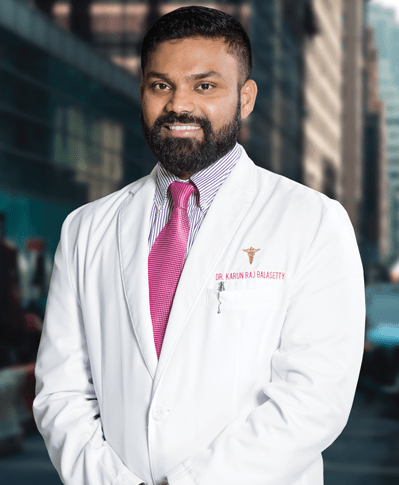 Dr. Karun Balasetty at Derma 360 Clinic Madhapur